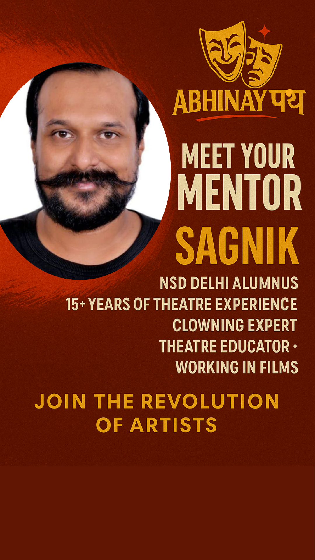 Meet Your Mentor Sagnik - NSD Delhi Alumnus